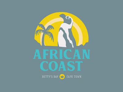African Coast apparel design illustration penguin