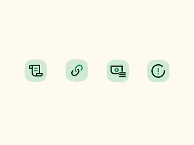 Animated Micro Icons animation cash coins design exclamation fintech green icon icon design icon set iconography icons link money prospa tax ui url vector warning