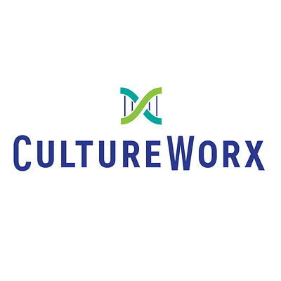 CultureWorx Logo branding design flat illustration minimal vector