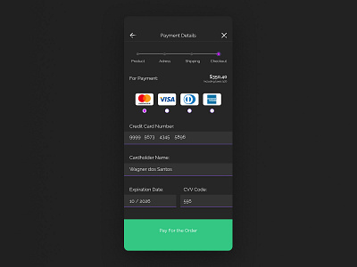 Daily UI 002 - Credit Card Checkout checkout concept credit card creditcard dailyui dailyui 002 dailyuichallenge illustration product design ui ux xd