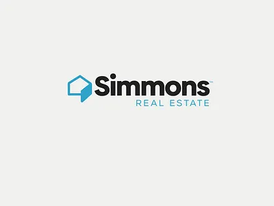 Simmons Real Estate branding flat hospitality house logo icon logo real estate realtor logo typography ui united kingdom ux vector