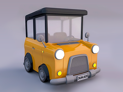 Model Car !!! 3d 3d art 3d artist 621 car illustrator light maya modeling photoshop taxi yellow