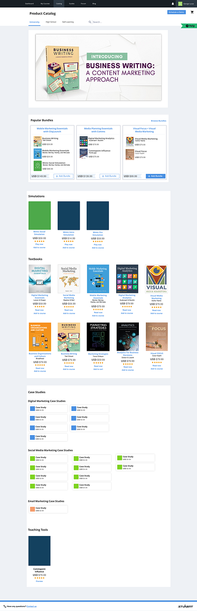 Catalog Concepts app cat catalog design figma sketchapp ui