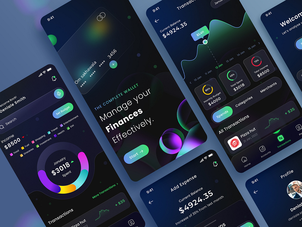 Fintech App UI Design by MindInventory UI/UX for MindInventory on Dribbble