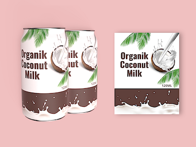 Coconut Milk branding dimensions packaging packaging design photoshop