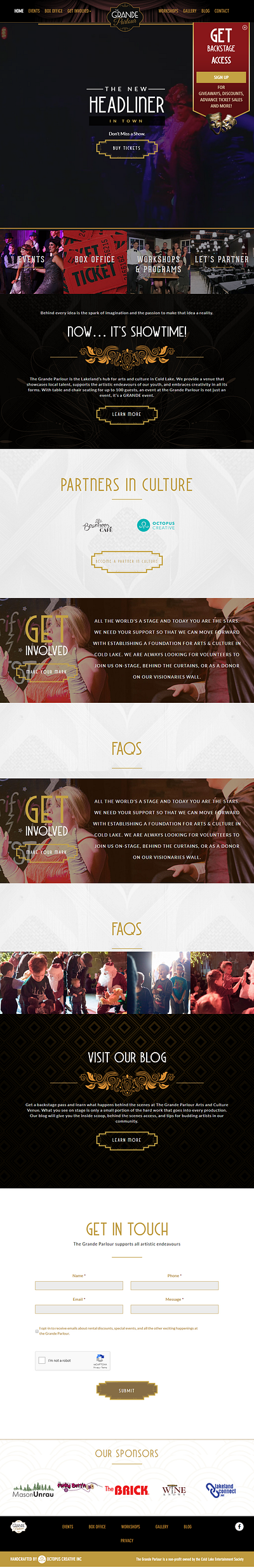 Grande Website design ui web