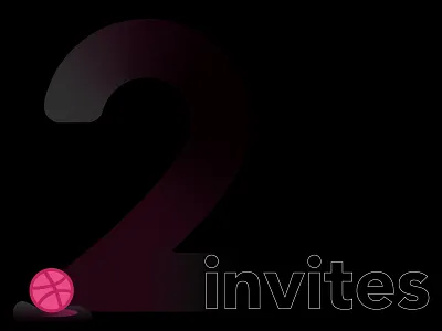 Two Dribbble Invites dribbble dribbble invite giveaway illustrator invitation invite invites