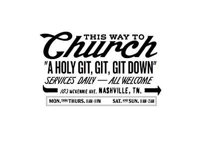 CHURCH WALL MURAL branding typography