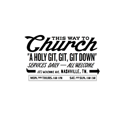 CHURCH WALL MURAL branding typography