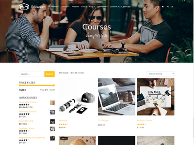 Courses Page - Education WordPress Theme courses education education app educational learning page builder plugins responsive site builder template theme web design web development web development company webdesign wordpress wordpress blog wordpress shop wordpress theme