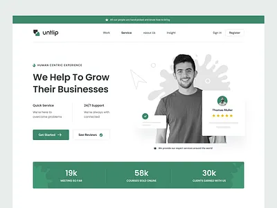 Landing Page Design agency branding business agency consultation corporate courses design digital agency graphic design header hero illustration illustrations reviews student ui ux web web design website