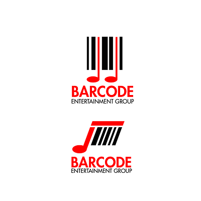 Barcode Entertainment group barcode claen entertainment logo logo design.idea neat