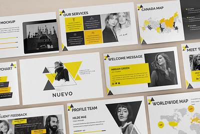 Nuevo - Abstract Powerpoint Template business presentation clean finance investor lookbook pitchdeck powerpoint template presentation proposal simple slides
