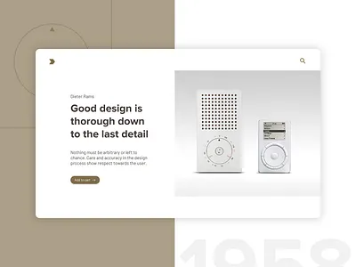 Dieter Rams - Principles of Good Design branding design principles dieter rams interfacedesign layout minimalism ui uiux webdesign