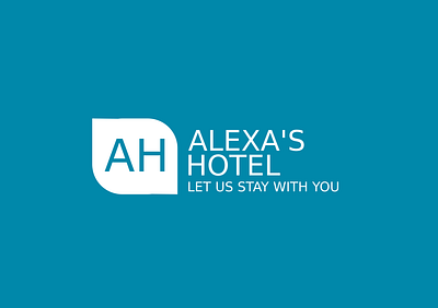 alexa's hotel app branding design illustration logo web