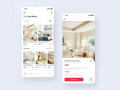 Room Rental App minimalist oyo room booking rooms rooms rent ui ux