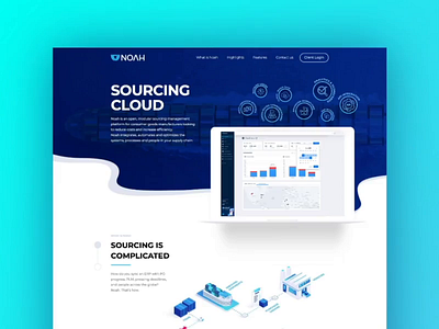 NOAH Landing Page landing page noah ui ux webdesign website design