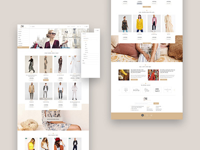 Fashion e-commerce website template annadesign beige ecommerce fashion graphicdesign ui webdesign website webtemplate