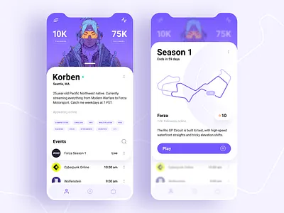 Mobile gaming - App concept app clean concept design figma flat game graphic graphic design minimal mobile pink ui ux