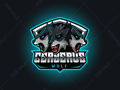 Cerberus Wolf Mascot Logo design esport esportlogo esports logo gaming gaminglogo graphic design illustration mascot stream