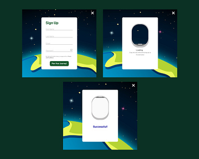 Sign Up Page Idea animation design illustration plane planet earth sign up space travel ui uiux uxdesign website