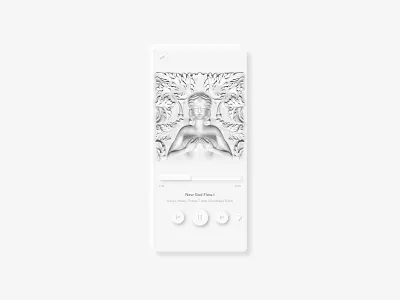 Neumorphism Music Player app ceramic cruel summer design neomorphism neumorphic neumorphism ui user interface visual design