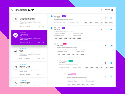 Web App UI accordion chat clean ui design enterprise feature interface ipad purple ticket app ticket system toggle ui ux webapp white