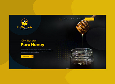 Honey 🐝 Bee web bee branding clean creative design eco heathy hive honey idea illustration landingpage logo onepage ui ux visiontrust webdesign website wordpress