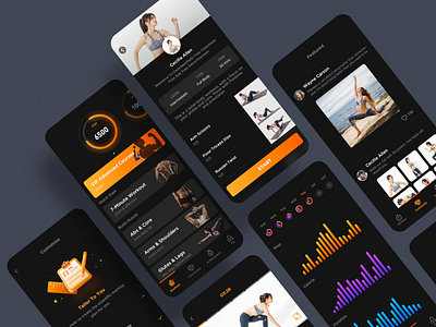 7 Day Fitness UI Design design sketch ui ux