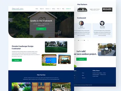 Landscape Design Service clean company exploration modern professional ui ui design uidesign uxdesign web webdesign website