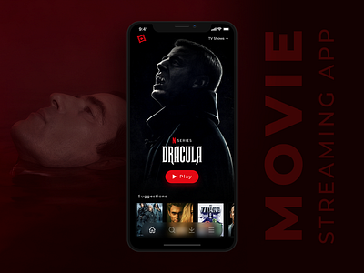 Concept Movie App cards colors dark app dark mode dark ui dc comics dracula frost glass mobile ui movie navigation netflix streaming tabs tv shows ui ux witcher