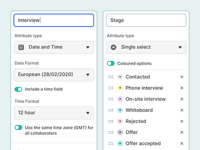 Edit Attributes cells configure crm customer relationship edit mode management number rating record settings sorting table ui ux vc views web app