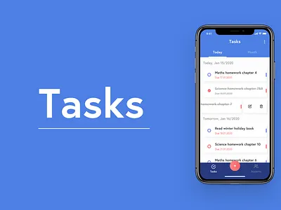 Task Manager For Students design ios mobile app design mobile apps product design productivity tasks ui uiux