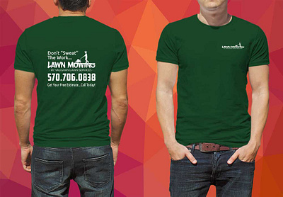 Mowing Company T-Shirt branding crgraphix.com design typography vector