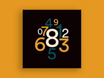 Circular Typeface Book - Numeral black book circle circular color colour design laurenz brunner numbers numeral square thanh soledas type typeface typography yellow