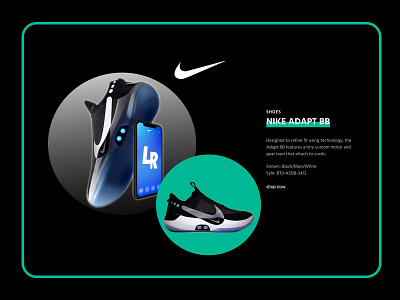 Nike adapt bb hero section inspiration branding figma figmaafrica hero banner hero section homepage nike product design product page ui web design webdesign