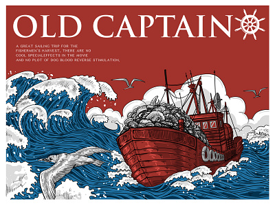 Old captain age logo ps 设计