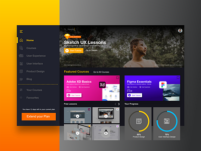 Tool Learning Platform adobexd brand and identity design ui ux vector web