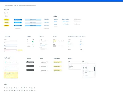 Components buttons components design system dropdown ui hint link notification select tooltip ui