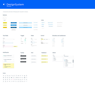 Components buttons components design system dropdown ui hint link notification select tooltip ui