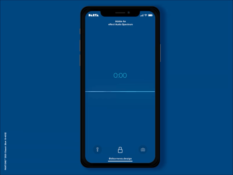 Голосовой помощник в Audio Spectrum pantone2020 voice assistant аудиоспектрум голосовой интерфейс звуковая анимация постэффекты таймер