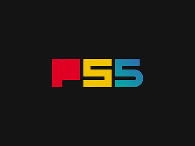 Playstation 5 (PS5) Square Version Logo Design Concept branding branding agency branding concept branding design design graphic icon iconography illustrator logo logotype mark playstation playstation 4 playstation 5 ps4 ps5 simple type typography