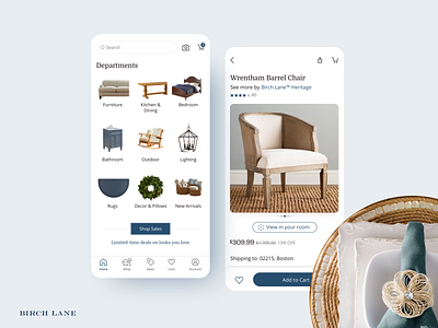 Birch Lane iOS and Android Launch / Static 2 android android app app design ecommerce ios ios app launch lead mobile ui ux