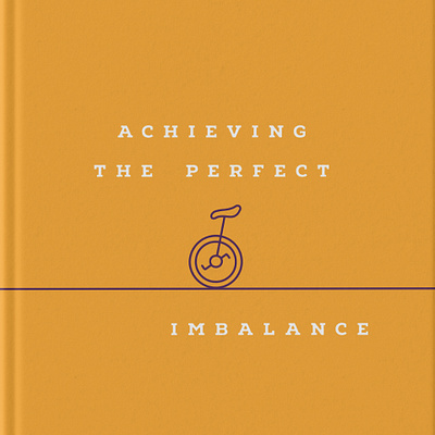 Achieving the Perfect Imbalance book book cover cover cover art flat icon minimalist