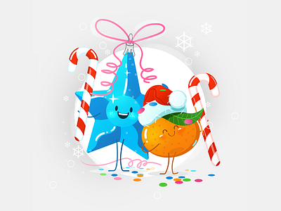 Christmas greeting card 2020 caramel celebration character christmas christmas card fruit funny fruits mandarine new year orange vector vector art xmas мандарин новый год персонаж праздник фрукты