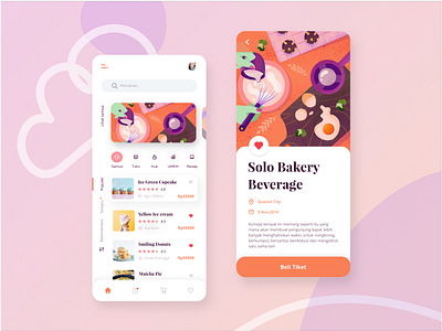 Solo Bakery app design icon illustration typography ui ux vector