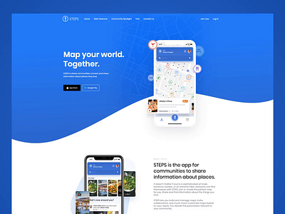 Steps Website design landing page steps ui uiux ux web webdesign website