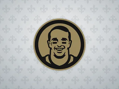 Drew Brees branding drew brees face illustration nfl saints sports sports branding