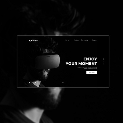Oculus Website Redesign Concept branding design ui ui ux ui ux design uidesign ux web web design website