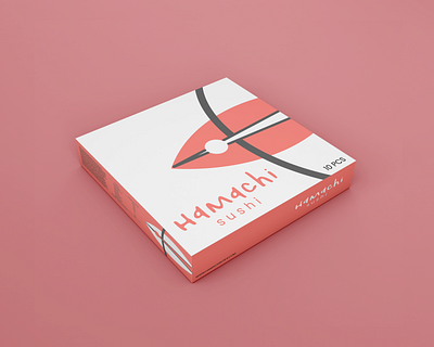 Hamachi sushi logo design branding design graphic graphicdesign identity illustration logodesign logotype packaging type typography